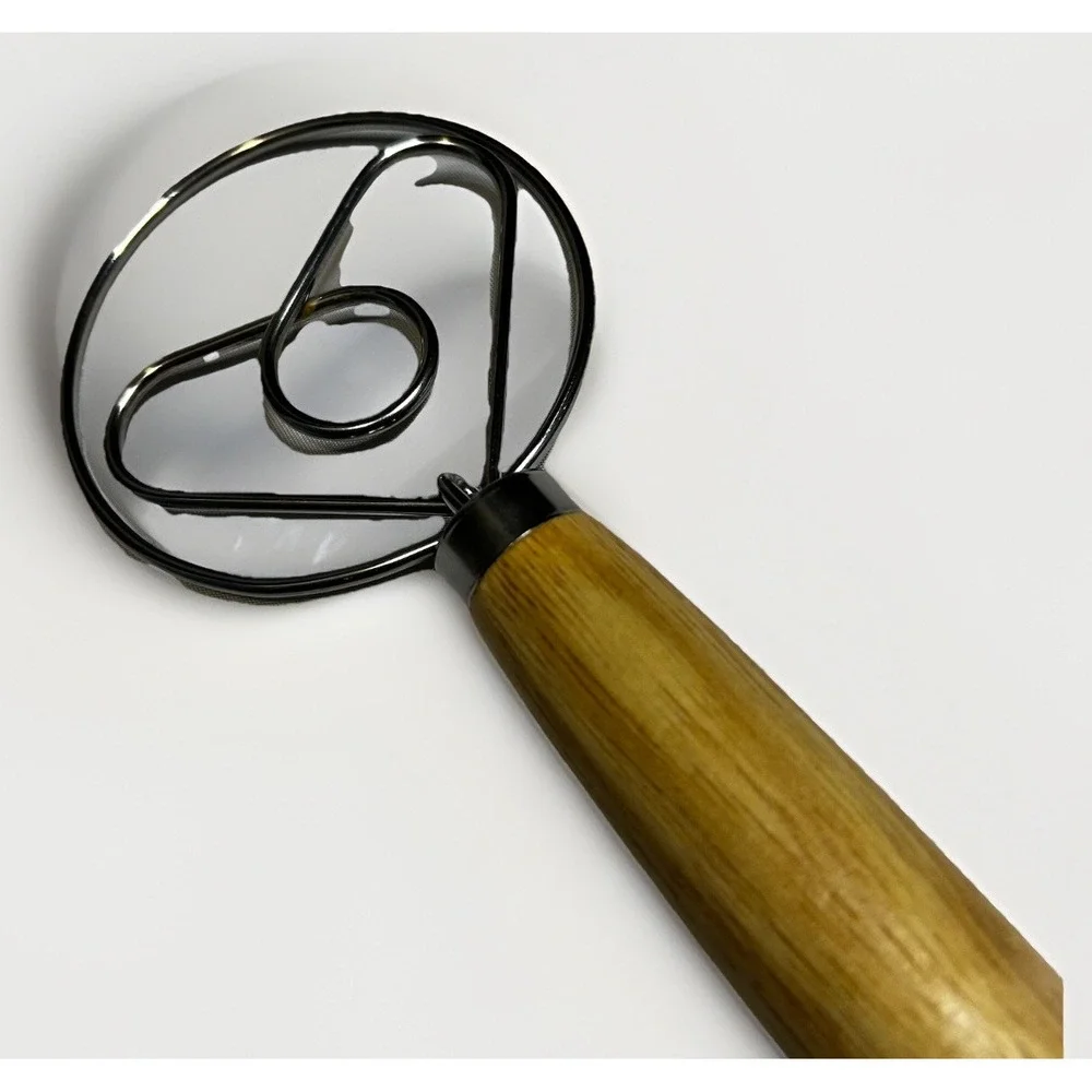 Stainless Steel Hand Whisk Danish Dough Kitchen‎ Dutch Hand Mixer bake kneed